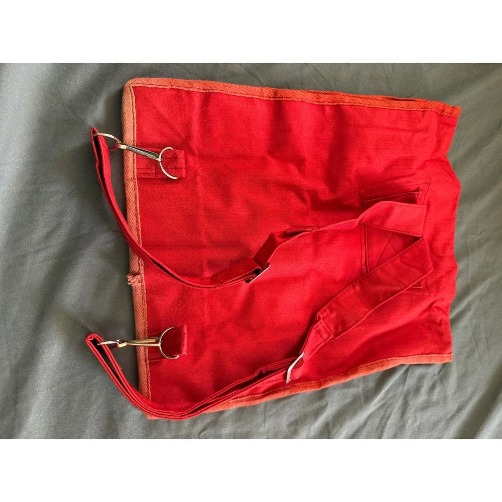 Vintage Quality Bags by ERO Red Canvas Backpack Utility Rucksack New With Tags
